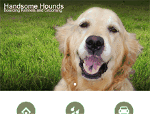 Tablet Screenshot of handsome-hounds.com